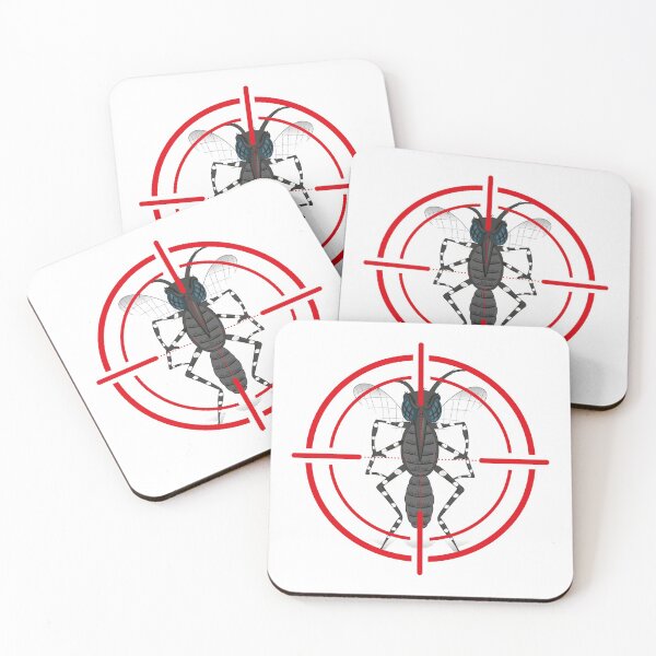Item preview, Nature, Aedes Aegypti Mosquito with stilt sights signal or target, Front. Ideal for informational and institutional related sanitation and care designed and sold by LucianoCosmo.