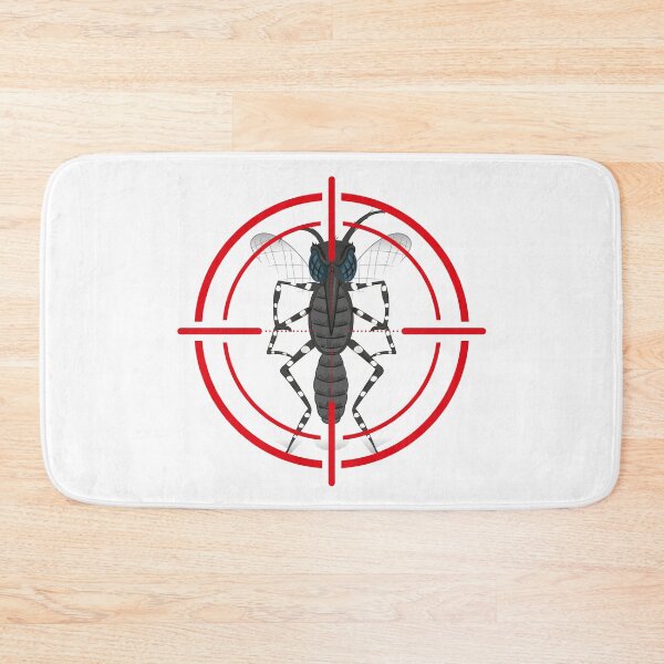Item preview, Nature, Aedes Aegypti Mosquito with stilt sights signal or target, Front. Ideal for informational and institutional related sanitation and care designed and sold by LucianoCosmo.