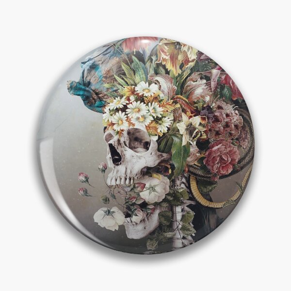 Item preview, Flower skull designed and sold by RIZA PEKER.