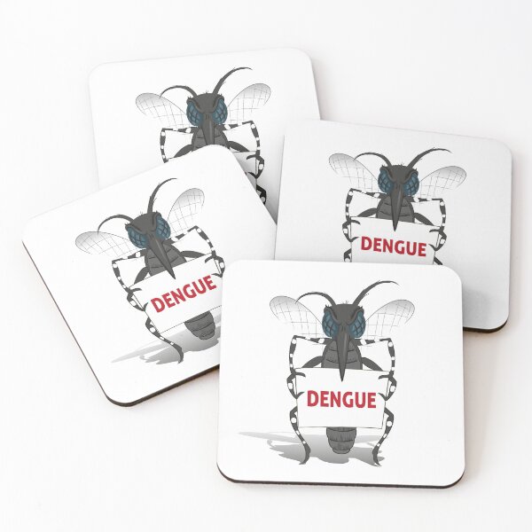 Item preview, Aedes aegypti Mosquito stilt holding poster Dengue. Ideal for informational and institutional related sanitation and care designed and sold by LucianoCosmo.