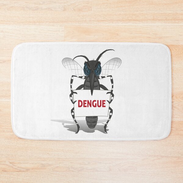 Item preview, Aedes aegypti Mosquito stilt holding poster Dengue. Ideal for informational and institutional related sanitation and care designed and sold by LucianoCosmo.