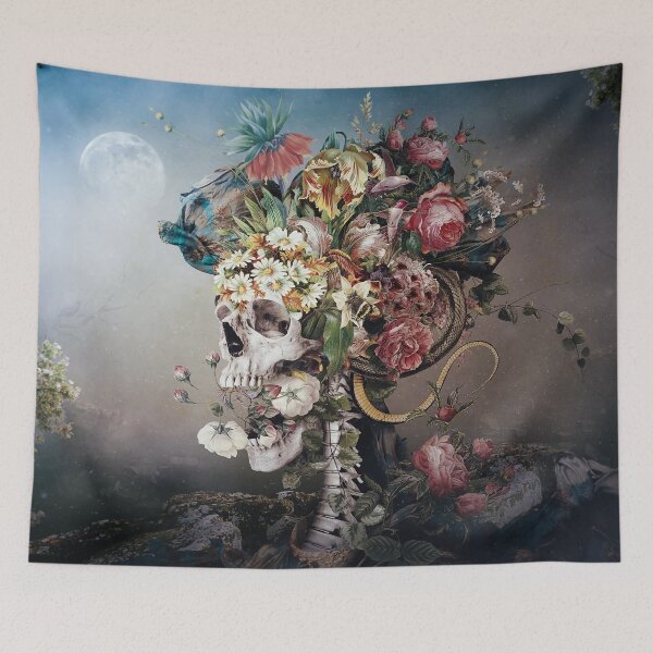 Item preview, Flower skull designed and sold by RIZA PEKER.