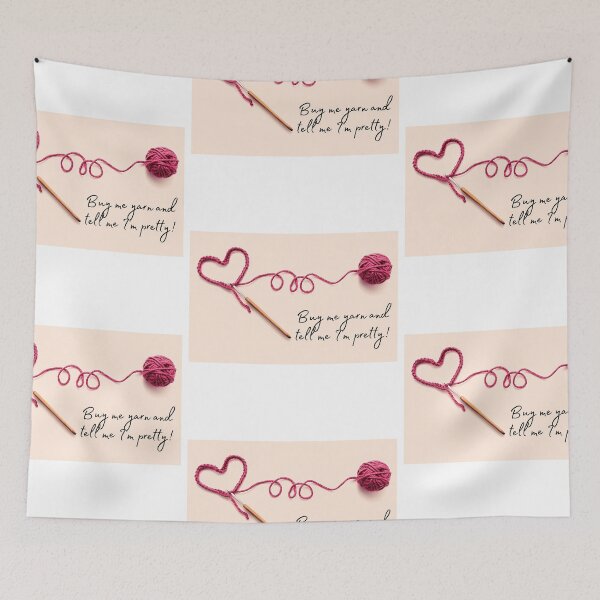 Item preview, Buy me yarn and tell me I'm pretty designed and sold by angieanguk.