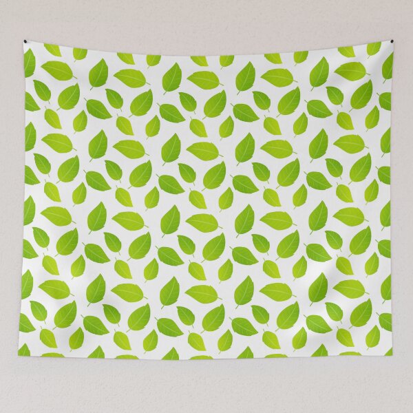 Item preview, Green tropical leaves pattern designed and sold by Illutino.