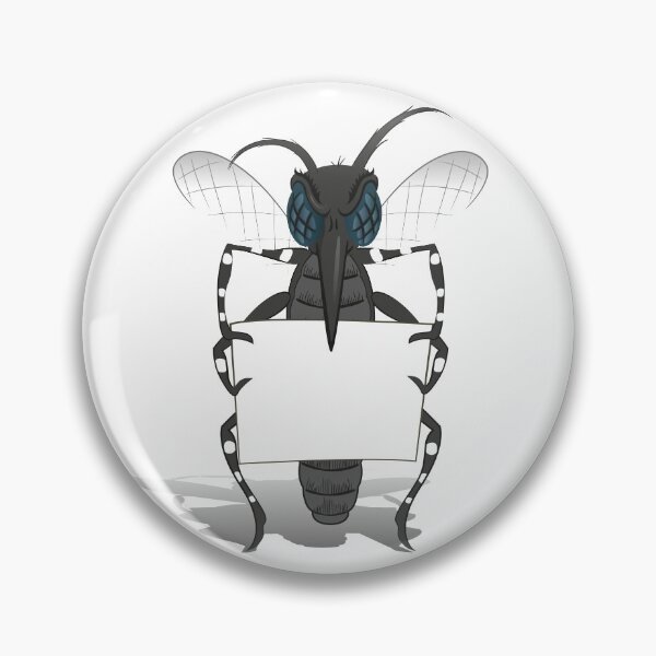 Item preview, Aedes Aegypti Mosquito stilt holding small poster. Ideal for informational and institutional related sanitation and care designed and sold by LucianoCosmo.