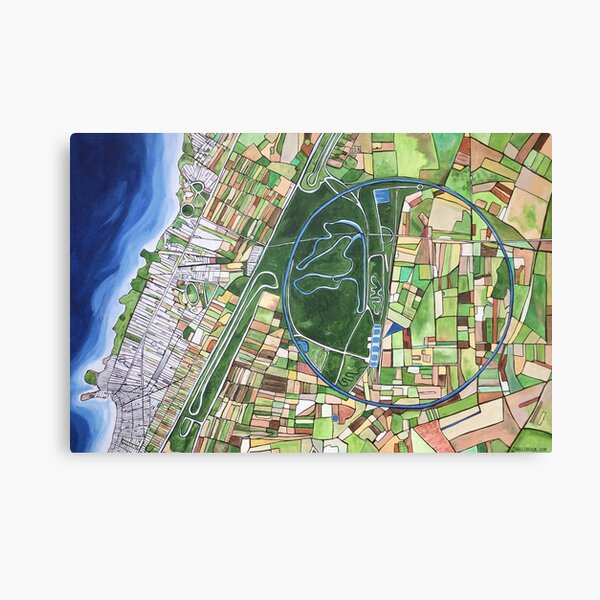 Nardo Ring, Italy - Ferrari test track viewed from the air Canvas Print