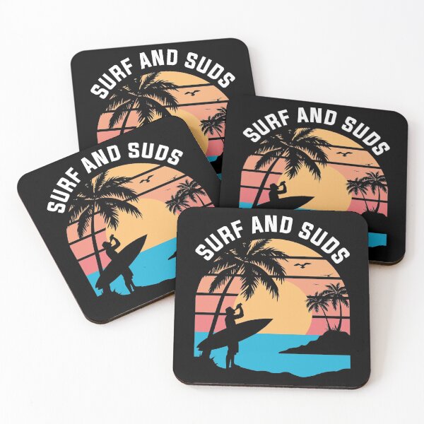 Item preview, Retro Sunset Surfer Beer designed and sold by Byfab.