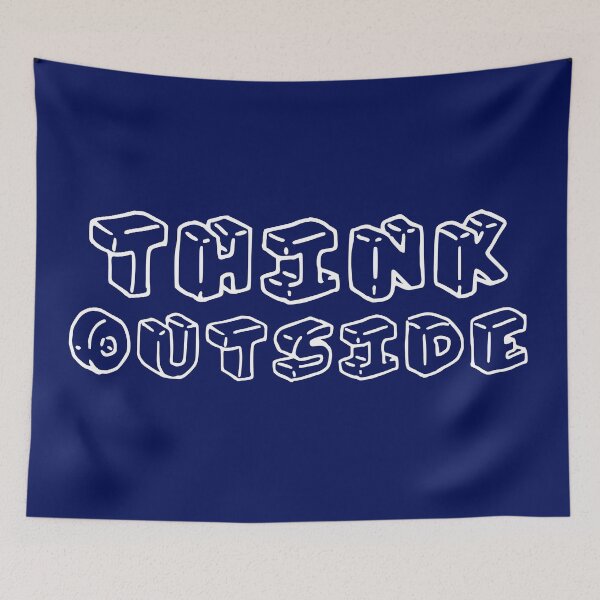 Item preview, Think outside, white logo  designed and sold by FabSpark.