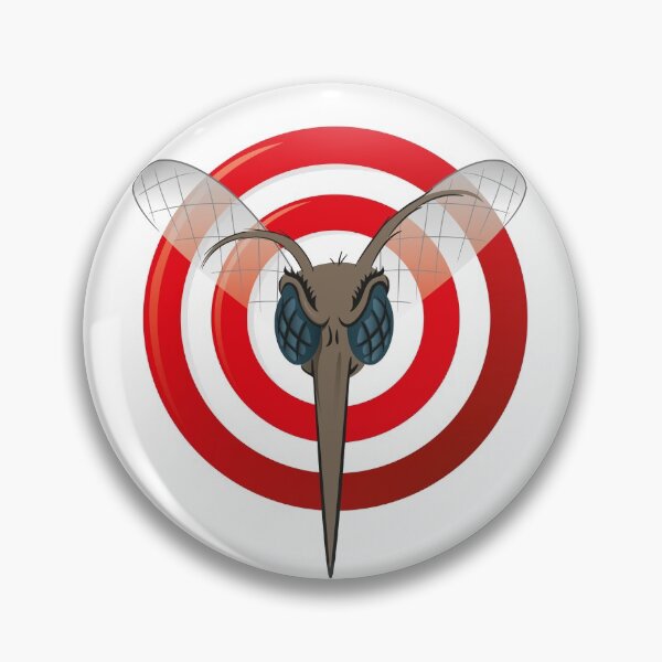 Item preview, Nature, Mosquito with stilt sights signal or target, Front head. Ideal for informational and institutional related sanitation and care designed and sold by LucianoCosmo.