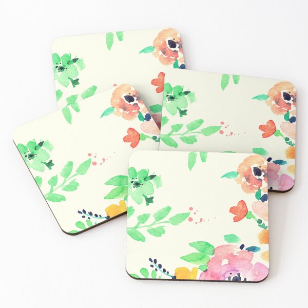 Item preview, Watercolor Flowers Pattern designed and sold by friendlyspoon.