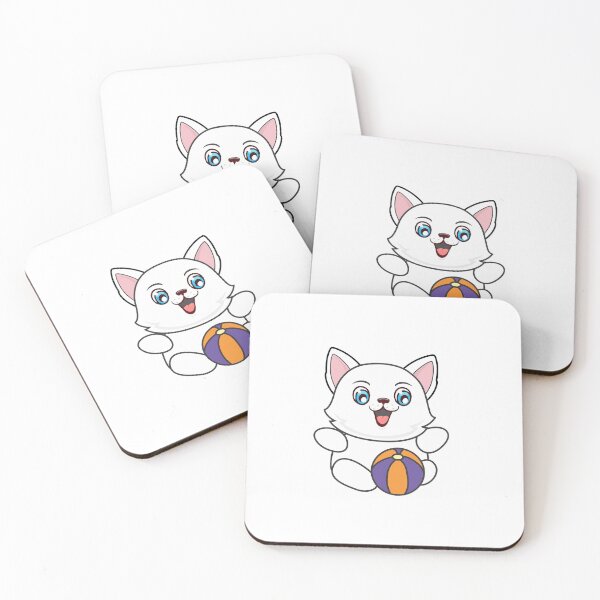 Item preview, Playful Cat and Ball | Kitten Cute Kids Kawaii designed and sold by clearvibes.