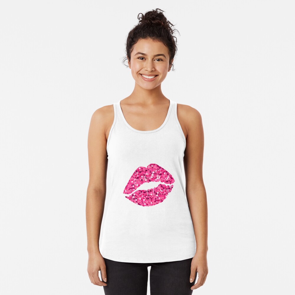 Hot Pink Glitter Lips add sparkle and shine to every dance costume or cheer  uniform. Glitter lips stay on, do not bleed and are sweat proof. Glitter  lips are easy to use