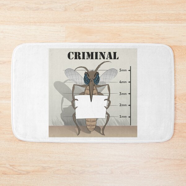 Item preview, mosquitoes sting in jail, holding poster. Ideal for informational and institutional related sanitation and care designed and sold by LucianoCosmo.