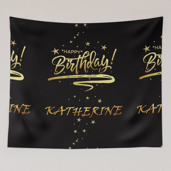 Item preview, HAPPY BIRTHDAY KATHERINE : Unique & Special Gift that Customs on your Personal Name with an Enjoying & Lovely Design designed and sold by roji-world-shop.