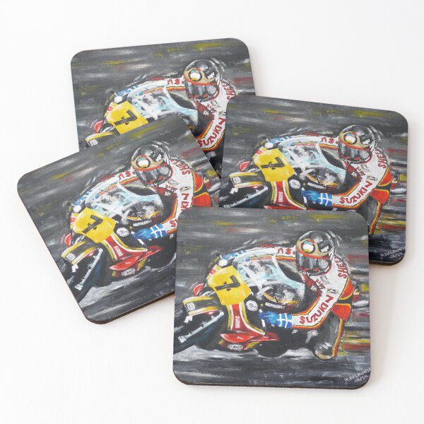 Item preview, Barry Sheene Oil Painting Print designed and sold by Hayley Dalrymple (Rogers).