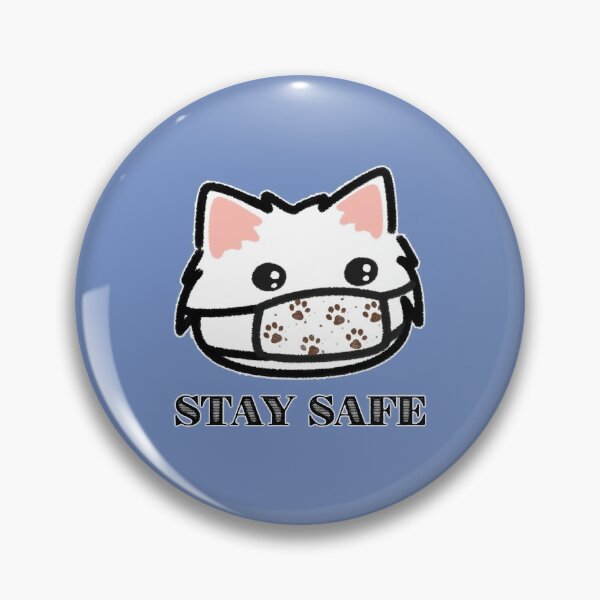 Item preview, Stay Safe Dog - Muddy Paw Prints Mask designed and sold by LilFurKids.