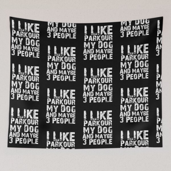 Item preview, I Like Parkour My Dog And Maybe Three People Funny Dog Lovers  designed and sold by Akmloza.