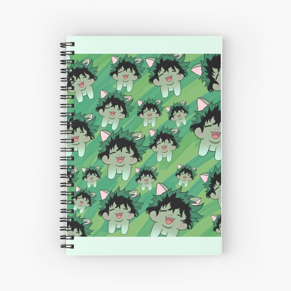 "My hero academia Deku bnha" Spiral Notebook by JoIllustrates17