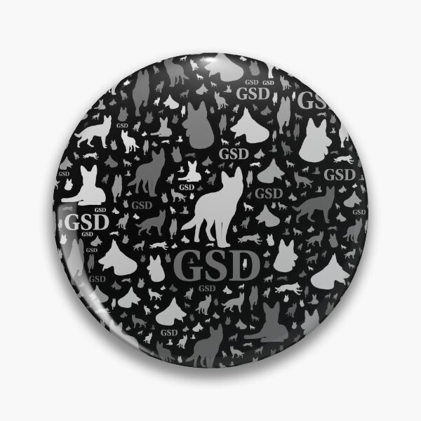 Item preview, German Shepherd Dog Silhouettes -Grayscale designed and sold by k9printart.
