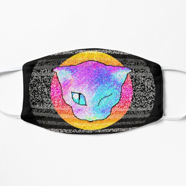 Vaporwave Kitty Mask