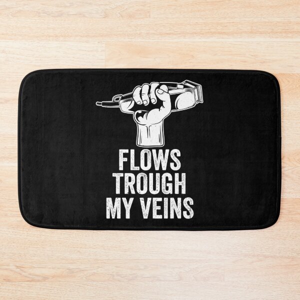 Item preview, Flows Through My Veins Barber Occupation Gift designed and sold by haselshirt.