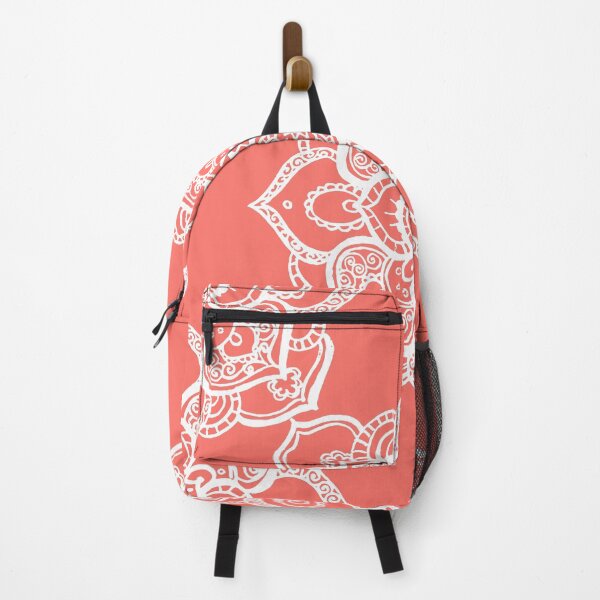 Mandala Living Coral Backpack