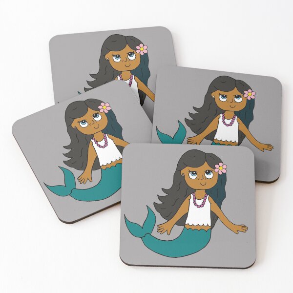 Item preview, Mermaid Pink Flower designed and sold by Claire Wall Designs.