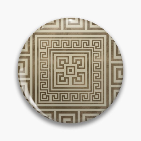 Item preview, Greek Key Ornament - Greek Meander - Pastel Gold designed and sold by k9printart.