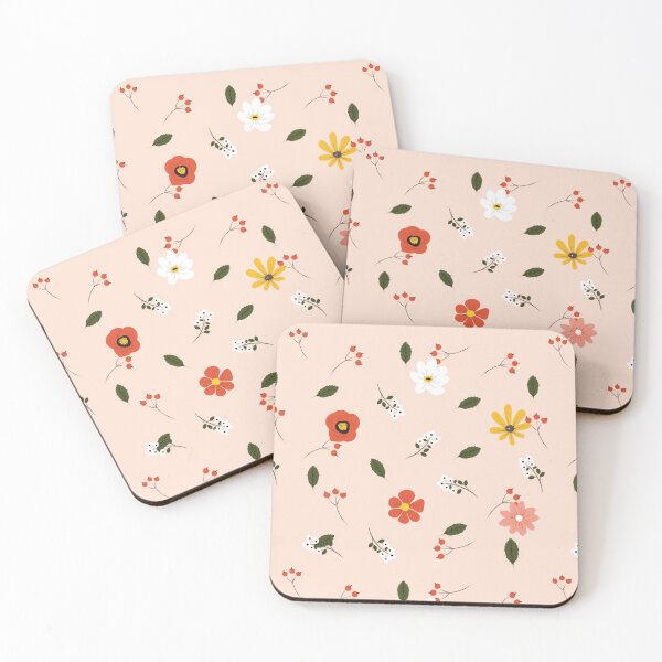 Item preview, Flower Pattern With Red White Yellow and Pink Flowers Graphic illustrations   designed and sold by MerchSpot.