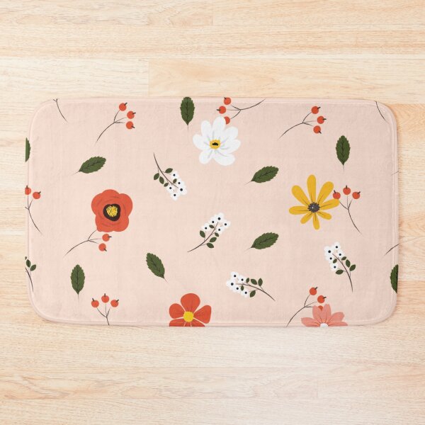 Item preview, Flower Pattern With Red White Yellow and Pink Flowers Graphic illustrations   designed and sold by MerchSpot.
