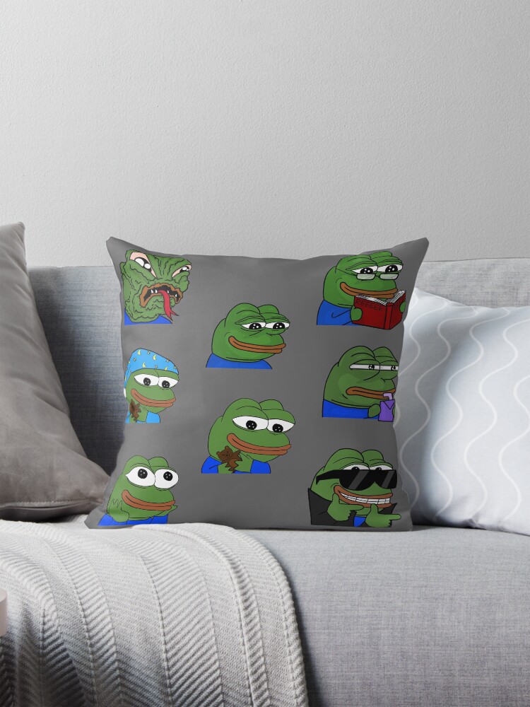 Pepe the frog variety set Pillow