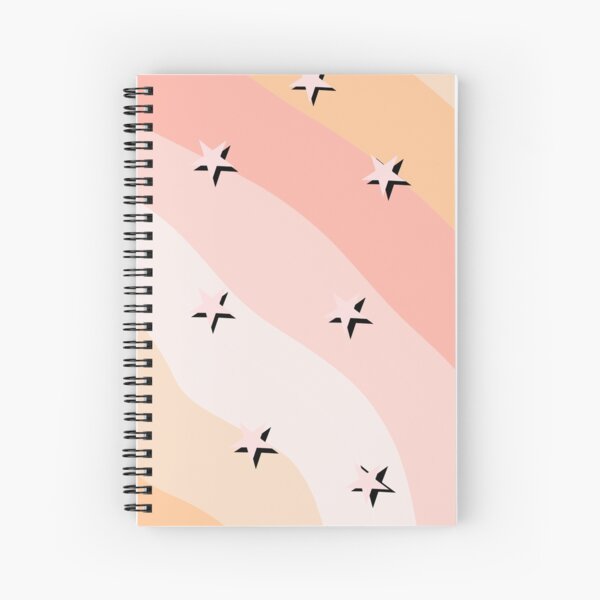 Item preview, Peach Clouds & Stars Striped Pattern designed and sold by ❤ stickers by bee ❤.