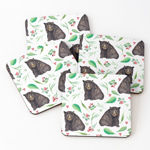 Item preview, Watercolor Black Bear | Pattern | Animals designed and sold by Harpley Design Studio.