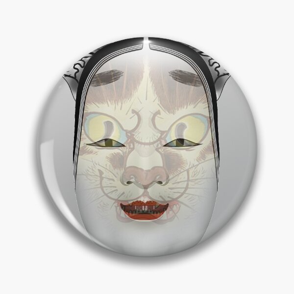 Item preview, Bakeneko and onna mask designed and sold by Blacklinesw9.