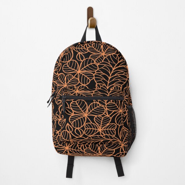 Item preview, Simple Flowers (Orange, Black) designed and sold by Kadeda.