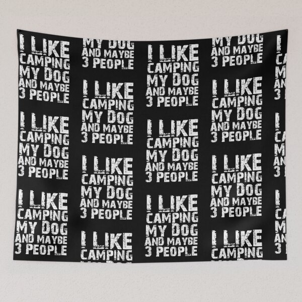 Item preview, I Like Camping My Dog And Maybe Three People Funny Dog Lovers  designed and sold by Akmloza.