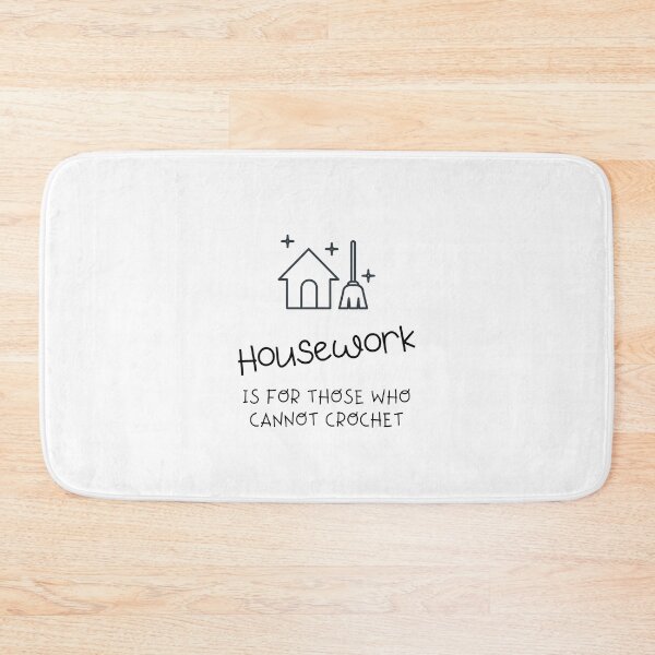 Item preview, Housework is for those who cannot crochet designed and sold by angieanguk.