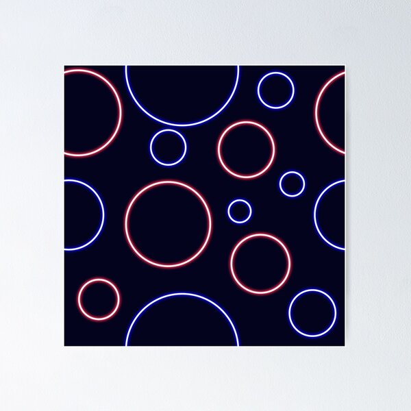 Item preview, Abstract geomatric neon shape pattern designed and sold by Illutino.