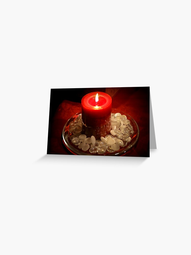 Thumbnail 1 of 2, Greeting Card, Christmas Candle designed and sold by darkskywv.