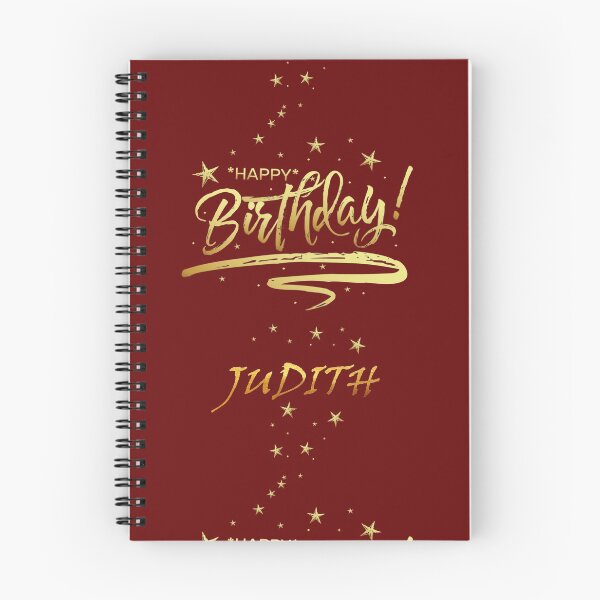 Item preview, HAPPY BIRTHDAY JUDITH : Unique & Special Gift that Customs on your Personal Name with an Enjoying & Lovely Design designed and sold by roji-world-shop.