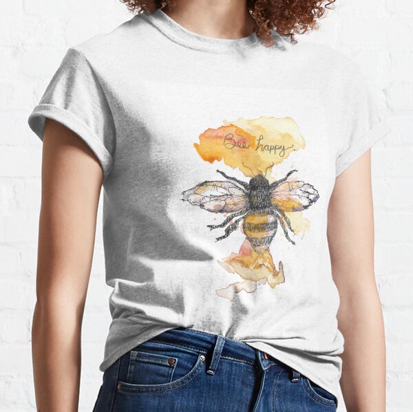 Bee Happy Inspirational T-Shirt- The Sox Box