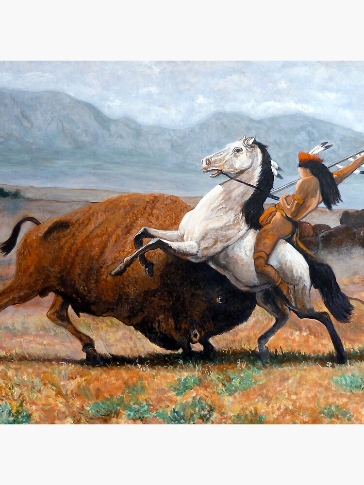 Buffalo Hunt by donnaroderick