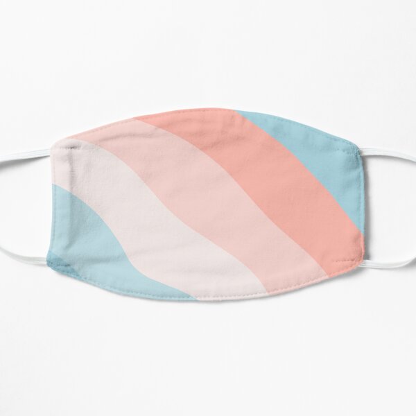 Cotton Candy Striped Pattern Flat Mask