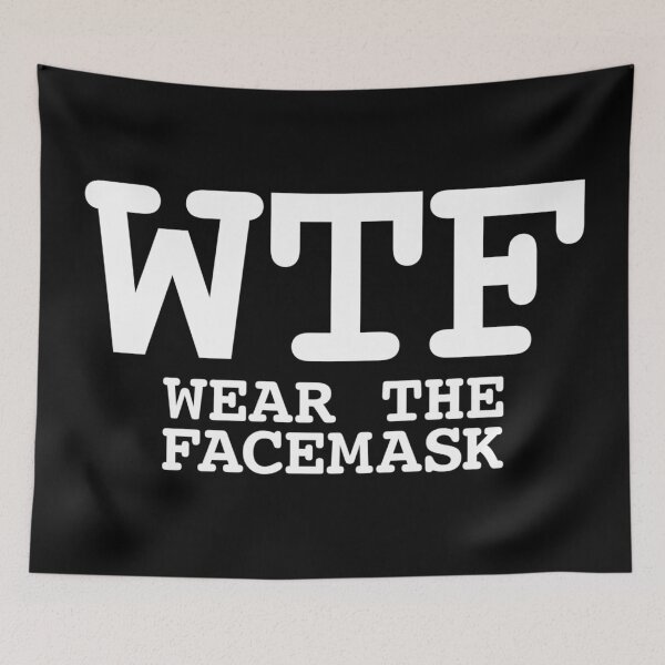 Item preview, WTF Wear The Facemask designed and sold by PoshJocks.
