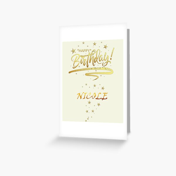 Carte De Vœux Joyeux Anniversaire Nicole Un Cadeau Unique Et Special Qui Personnalise Votre Nom Personnel Avec Un Design Agreable Et Charmant Par Roji World Shop Redbubble Carte De Vœux Joyeux Anniversaire Nicole Un Cadeau Unique Et Special Qui Personnalise Votre Nom Personnel Avec Un Design Agreable Et Charmant Par Roji World Shop Redbubble