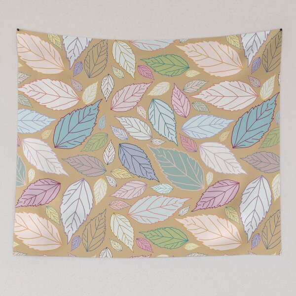 Item preview, Favorite botanical leaves collection in pastel colors designed and sold by EarthyPlanty.
