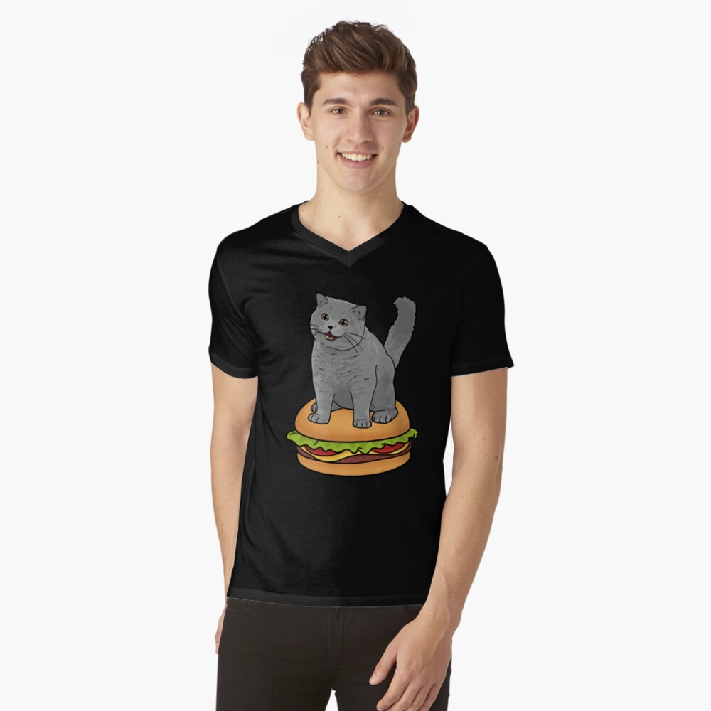 Vista previa del artículo con la obra «Camiseta de cuello en V», diseñado y vendido por sivelobanova.