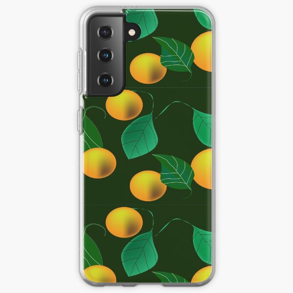 Pattern with yellow fruits Samsung Galaxy Soft Case