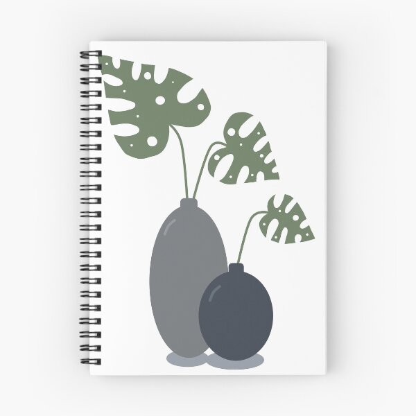 Item preview, Monstera Plant in Grey and Navy Pots designed and sold by LittleLyonCo.