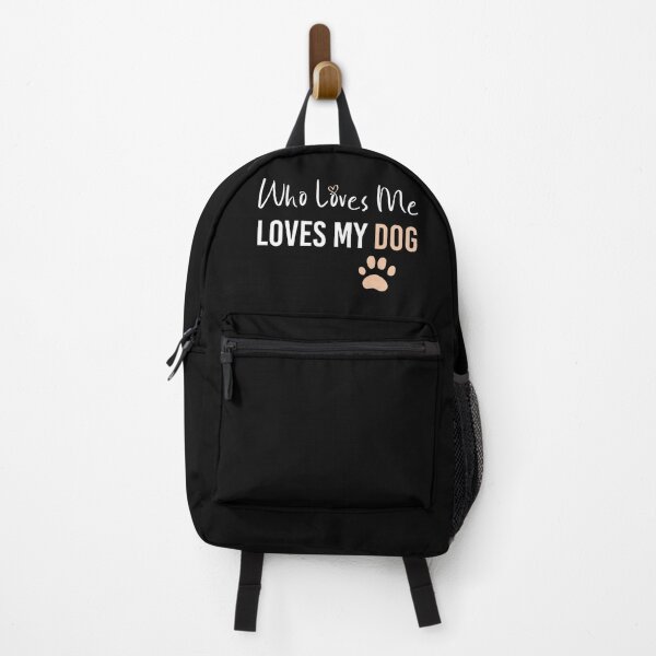 Item preview, Who Loves Me Loves My dog , funny dog lover shirt, dog lovers designed and sold by Naufaal.